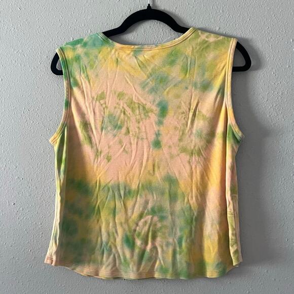 Tommy Bahama Women’s Tie-Dye Tank Top Size Small Silk Cotton Sleeveless Boho - Picture 2 of 3